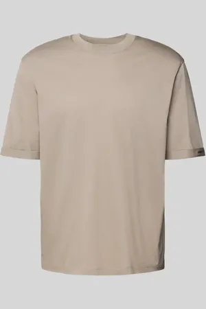 Armani Exchange T-Shirt mit geripptem Rundhalsausschnitt in , Größe L