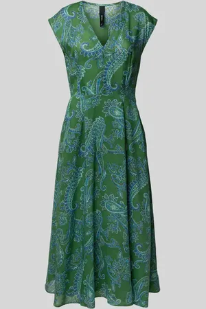 MANGO Midikleid aus Viskose mit V-Ausschnitt Modell 
