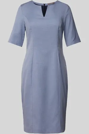 Christian Berg Knielanges Kleid mit Strukturmuster in , Größe 34