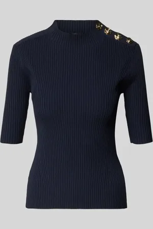 Ted Baker Strickshirt mit Zierknöpfen und 1/2-Arm in , Größe 34
