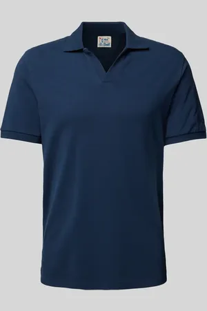 MC2 SAINT BARTH Regular Fit Poloshirt mit V-Ausschnitt Modell 