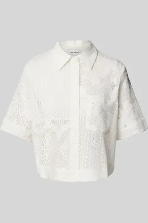 Oh April Boxy Fit Bluse aus Häkelspitze Modell 