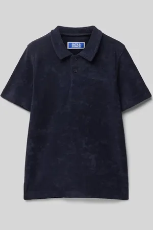 JACK & JONES Regular Fit Poloshirt mit kurzer Knopfleiste in , Größe 140