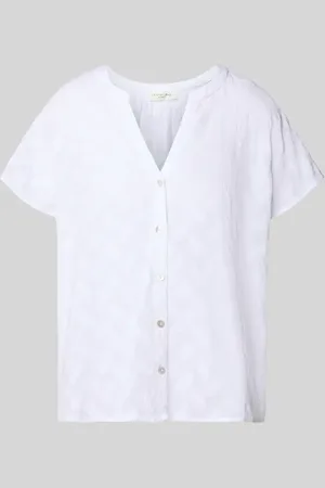 Christian Berg Regular Fit Bluse mit V-Ausschnitt in , Größe 34