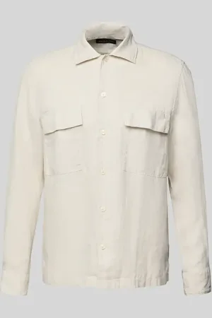 Marc O’ Polo Regular Fit Leinenhemd mit Pattentaschen in , Größe L