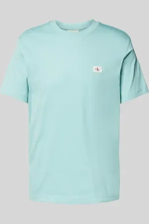 Calvin Klein T-Shirt mit Label-Stitching und Rundhalsausschnitt in , Größe L