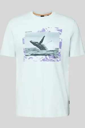 HUGO BOSS T-Shirt mit Motiv-Print in , Größe L