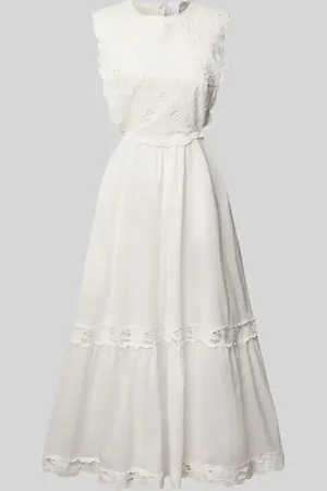 MANGO Midikleid mit Lochstickerei Modell 