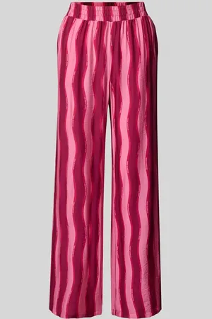 Colourful rebel Wide Leg Stoffhose mit Label-Prints Modell 
