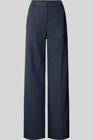 HUGO BOSS Leinenhose aus Leinen-Mix mit elastischem Bund Modell 