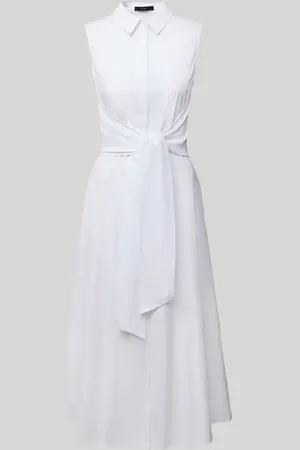 Oui Midikleid mit Knotendetail in , Größe 34