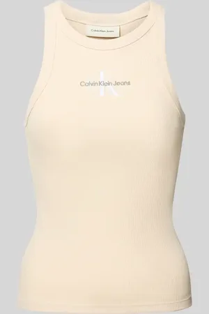 Calvin Klein Tanktop mit Label-Stitching und Rundhalsausschnitt in , Größe L