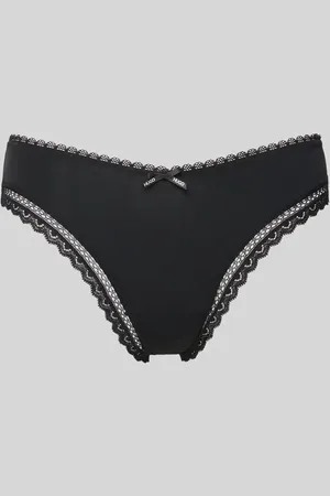 HUGO BOSS String mit Spitzenbesatz Modell 
