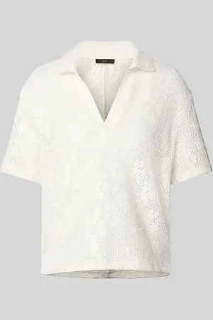 Oui Blusenshirt in Strick-Optik in , Größe 34