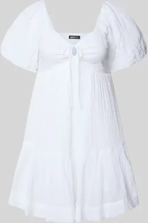 Gina Tricot Minikleid mit Puffärmeln in , Größe L