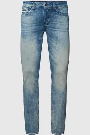 HUGO BOSS Slim Fit Jeans mit Label-Details Modell 