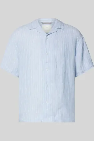 JACK & JONES Regular Fit Leinenhemd mit Reverskragen in , Größe L
