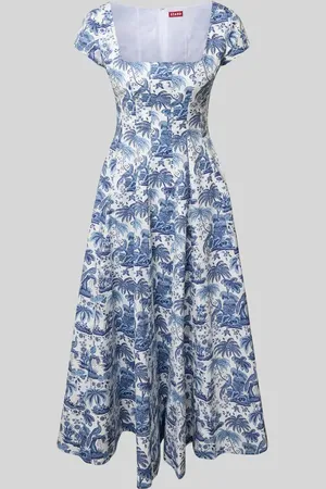 Staud Midikleid mit Karree-Ausschnitt Modell 