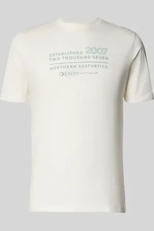 TOM TAILOR Regular Fit T-Shirt aus reiner Baumwolle in , Größe L