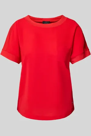 monari T-Shirt mit geripptem Rundhalsausschnitt in , Größe 34
