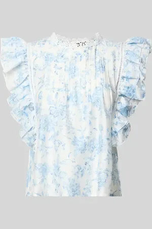 Gina Tricot Blusenshirt mit Volantärmel in , Größe L