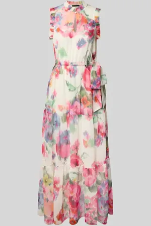 Oui Maxikleid im Stufen-Look in , Größe 34