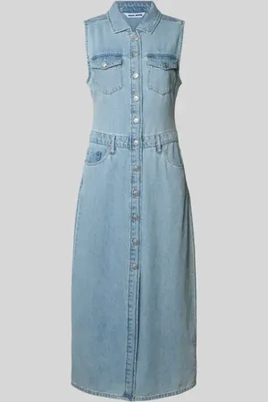 DKNY Jeanskleid mit Umlegekragen in , Größe L