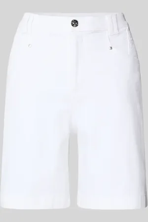 Oui Regular Fit Jeansshorts mit Eingrifftaschen in , Größe 34