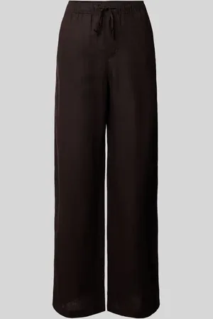Opus Wide Leg Leinenhose mit elastischem Bund Modell 