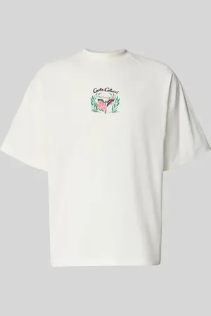 Carlo Colucci Oversized T-Shirt mit Label-Print in , Größe L