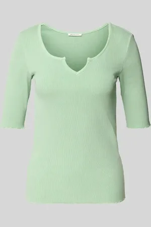 TOM TAILOR Slim Fit T-Shirt aus Baumwoll-Mix in , Größe L