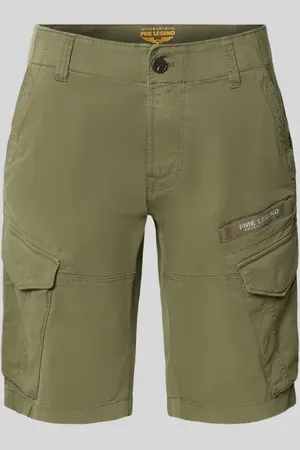 PME Legend™ Slim Fit Cargoshorts mit Label-Print Modell 