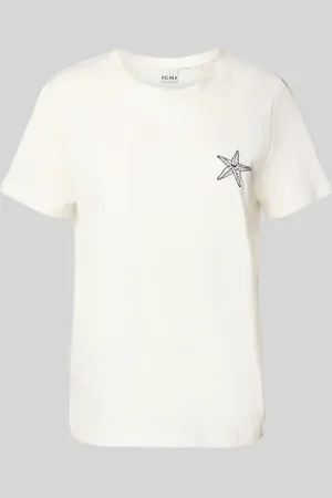 Ichi T-Shirt mit Motiv-Stitching Modell 