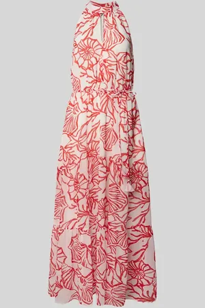Oui Maxikleid mit Bindegürtel in , Größe 34