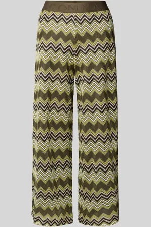 Comma, Stoffhose mit elastischem Logo-Bund in , Größe 34