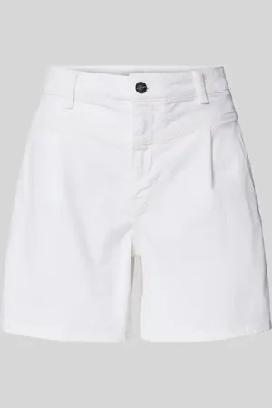 Rich & Royal Relaxed Fit Jeansshorts mit Bundfalten in , Größe 25