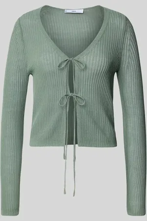 MANGO Strickjacke mit Vorderseite zum Binden Modell 
