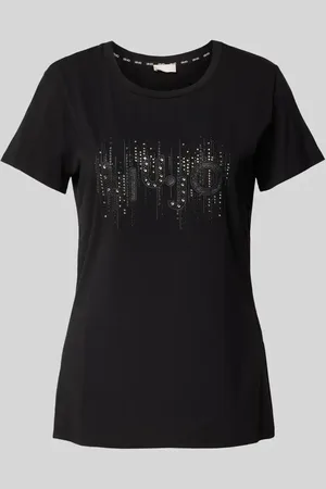 Liu Jo T-Shirt mit Ziersteinbesatz in , Größe L