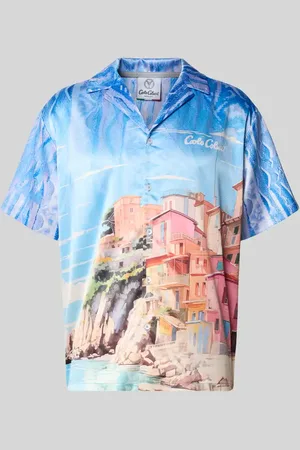 Carlo Colucci Oversized Freizeithemd mit Knopfleiste in , Größe L