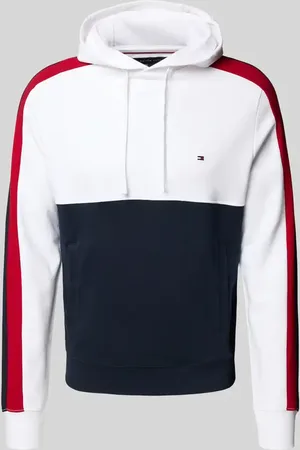 Tommy Hilfiger Regular Fit Hoodie aus reiner Baumwolle in , Größe L