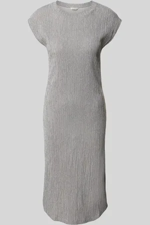 TOM TAILOR Knielanges Kleid in Crinkle-Optik in , Größe 34