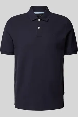 Bugatti Poloshirt in unifarbenem Design in , Größe M