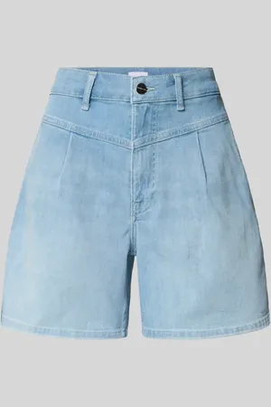 Rich & Royal Relaxed Fit Jeansshorts mit Bundfalten in , Größe 26