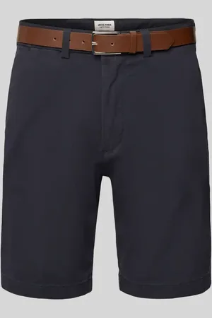 JACK & JONES Regular Fit Chino-Shorts mit Gürtel Modell 