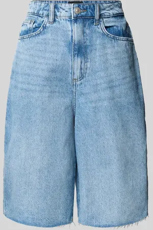 Pieces® Relaxed Fit Jeansshorts aus reiner Baumwolle Modell 