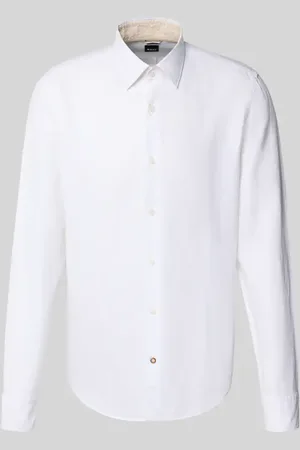 HUGO BOSS Casual Fit Business-Hemd mit Knopfleiste in , Größe 38