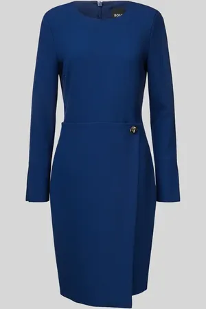 HUGO BOSS Knielanges Kleid mit Rundhalsausschnitt Modell 