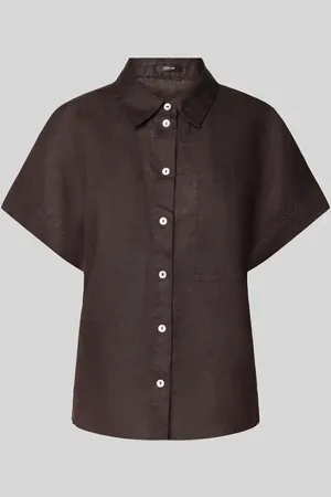 Opus Slim Fit Leinenbluse mit 1/2-Arm Modell 