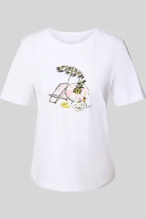 Marc Cain T-Shirt mit Motiv-Print in , Größe 34