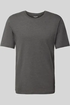 JACK & JONES T-Shirt mit geripptem Rundhalsausschnitt in , Größe L